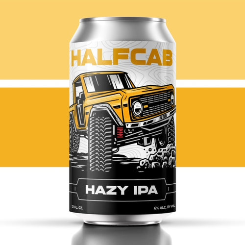 HALFCAB HAZY IPA 6% ABV 25 IBU