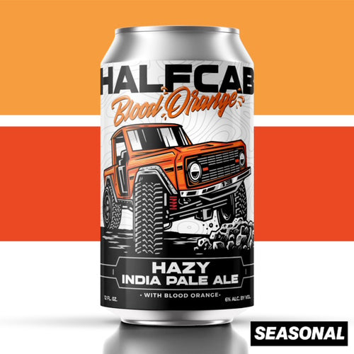 Blood Orange Halfcab Hazy IPA 6% ABV 25 IBU